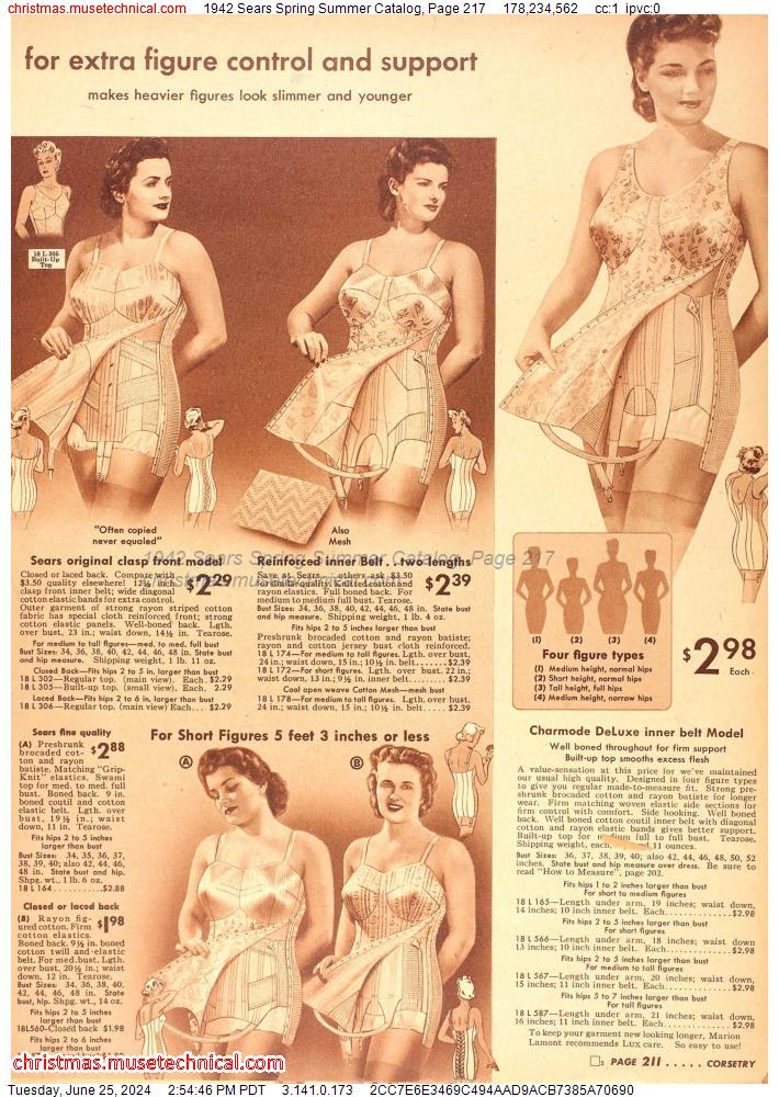 1942 Sears Spring Summer Catalog, Page 217