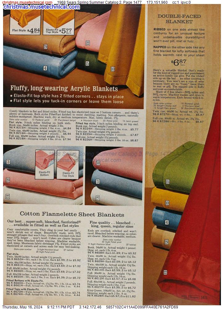 1968 Sears Spring Summer Catalog 2, Page 1477