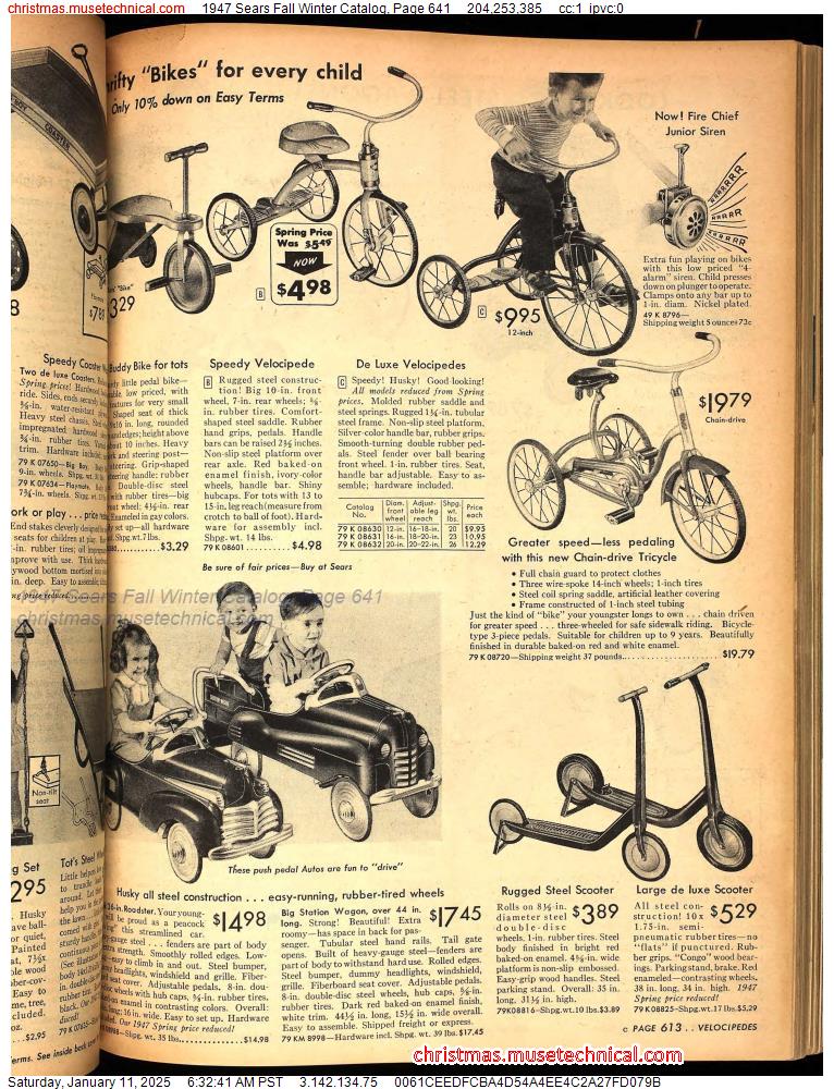 1947 Sears Fall Winter Catalog, Page 641