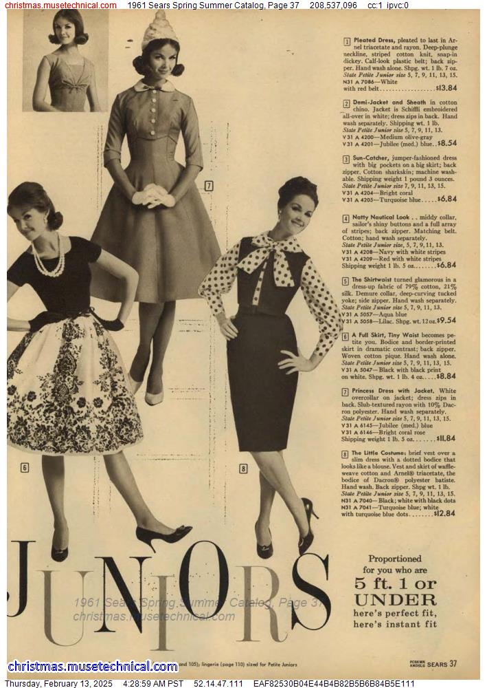 1961 Sears Spring Summer Catalog, Page 37