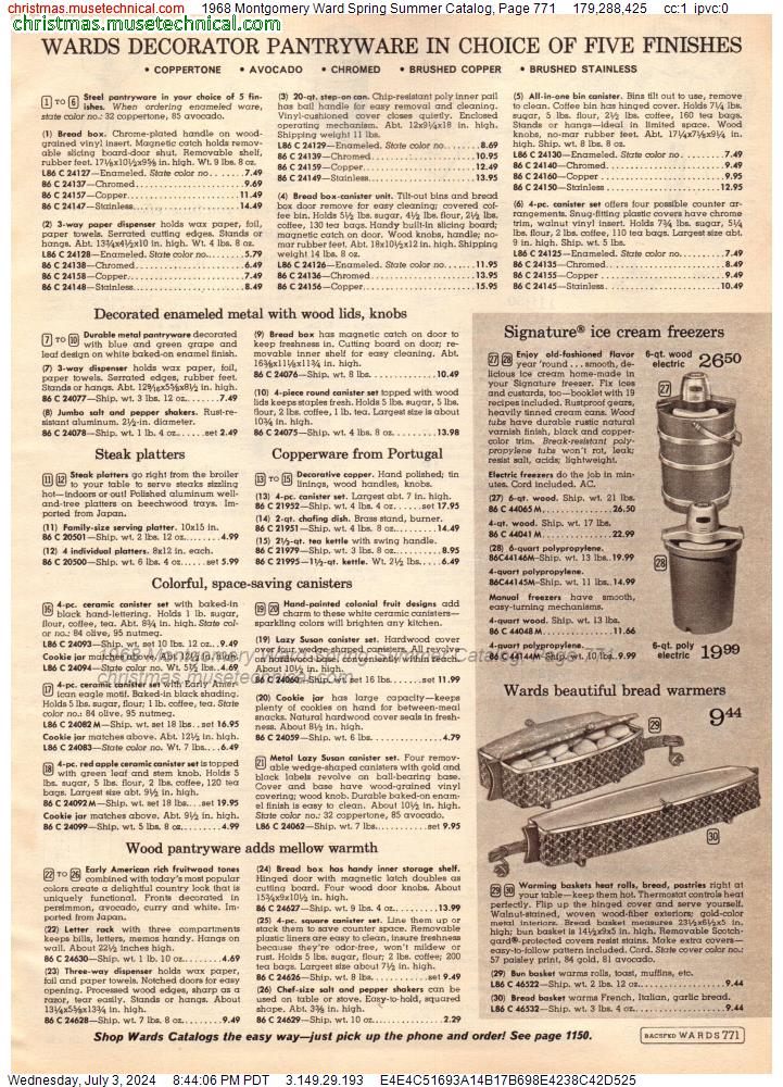 1968 Montgomery Ward Spring Summer Catalog, Page 771