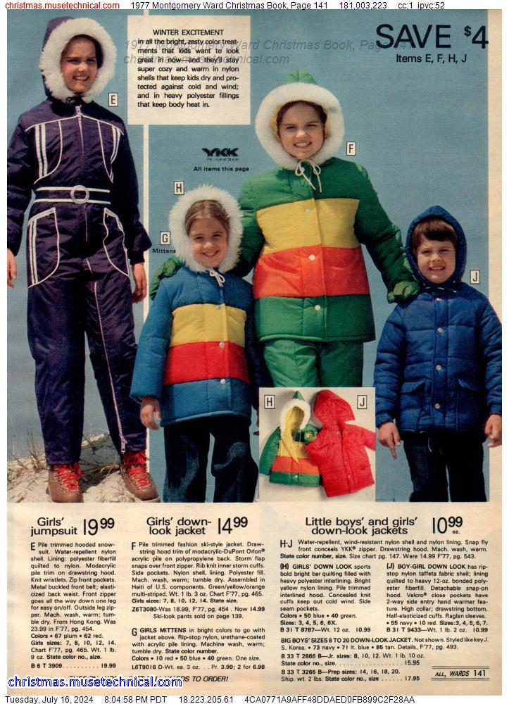 1977 Montgomery Ward Christmas Book, Page 141