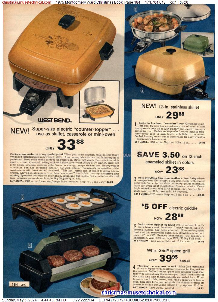 1975 Montgomery Ward Christmas Book, Page 184
