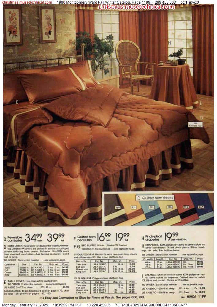 1980 Montgomery Ward Fall Winter Catalog, Page 1199