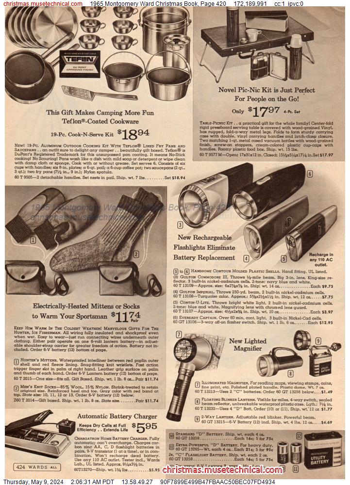1965 Montgomery Ward Christmas Book, Page 420