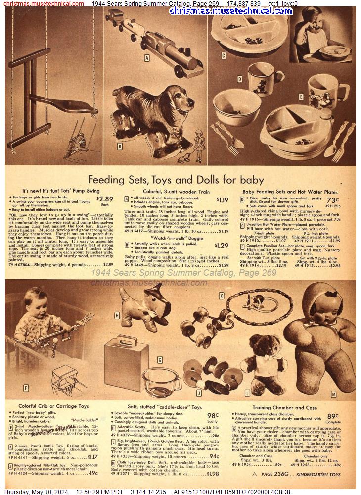 1944 Sears Spring Summer Catalog, Page 269