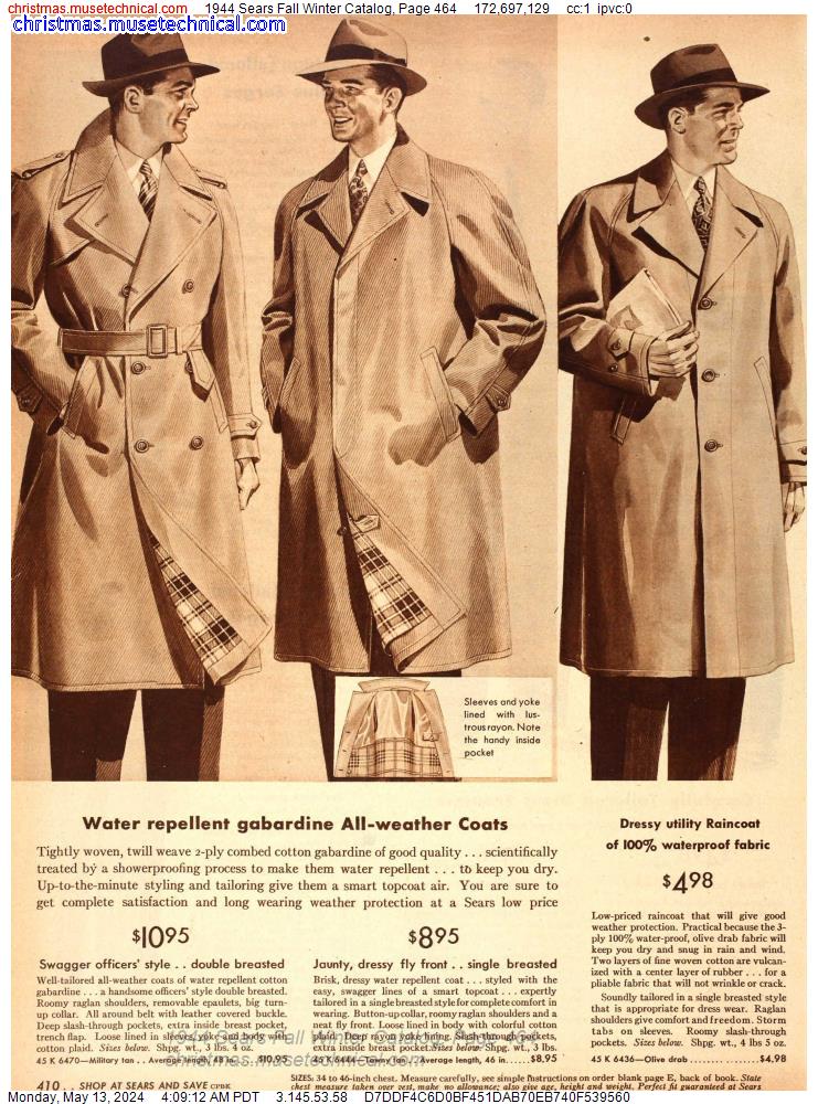 1944 Sears Fall Winter Catalog, Page 464