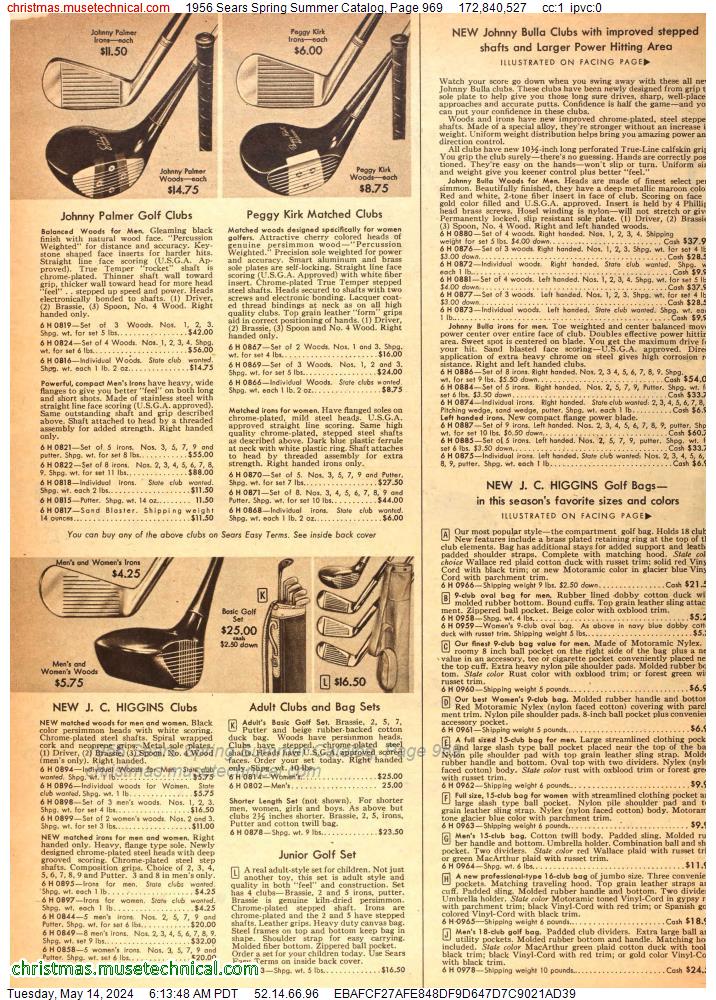 1956 Sears Spring Summer Catalog, Page 969