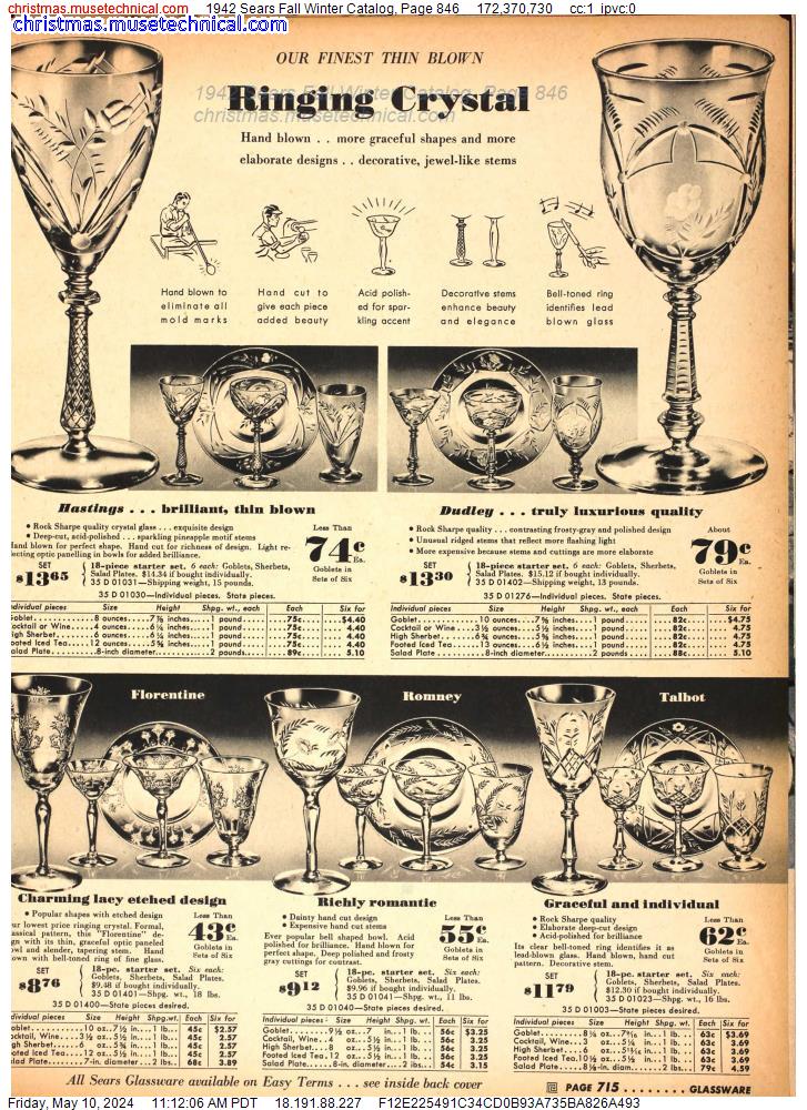 1942 Sears Fall Winter Catalog, Page 846