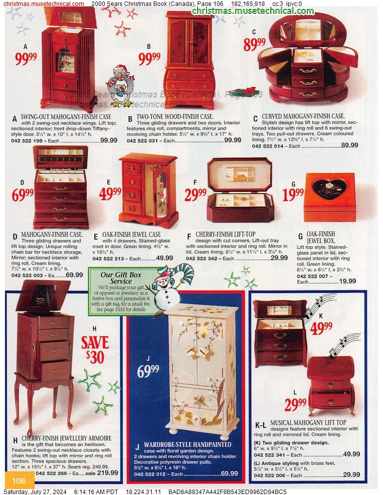 2000 Sears Christmas Book (Canada), Page 106