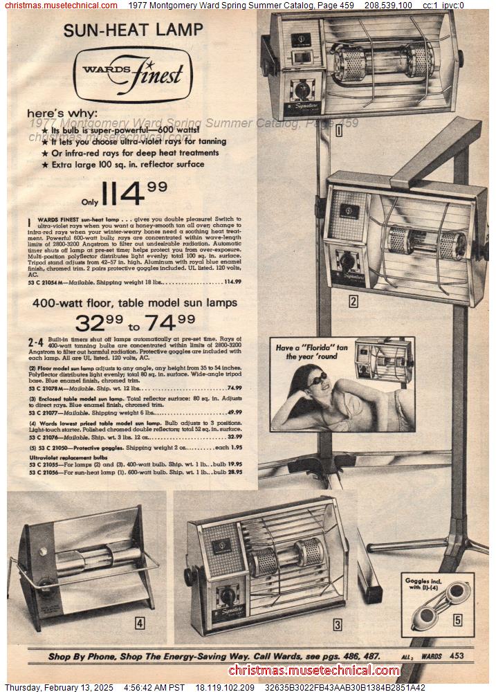 1977 Montgomery Ward Spring Summer Catalog, Page 459