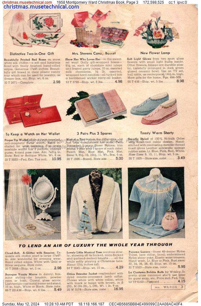 1958 Montgomery Ward Christmas Book, Page 3