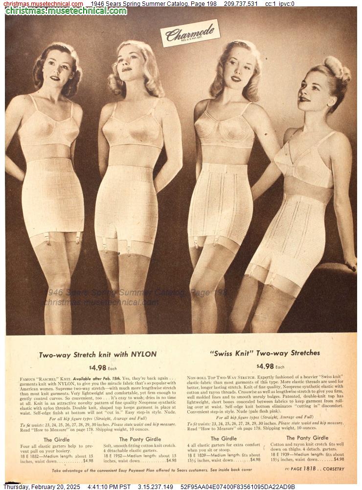 1946 Sears Spring Summer Catalog, Page 198