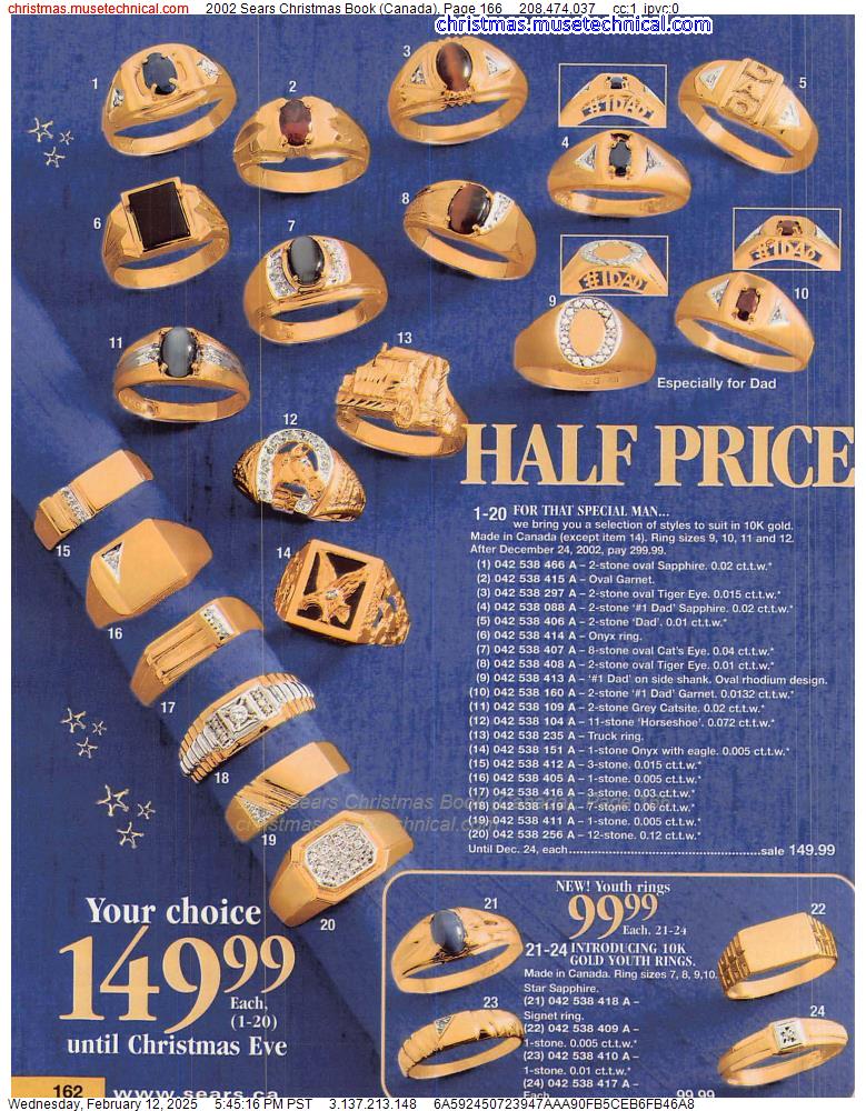 2002 Sears Christmas Book (Canada), Page 166