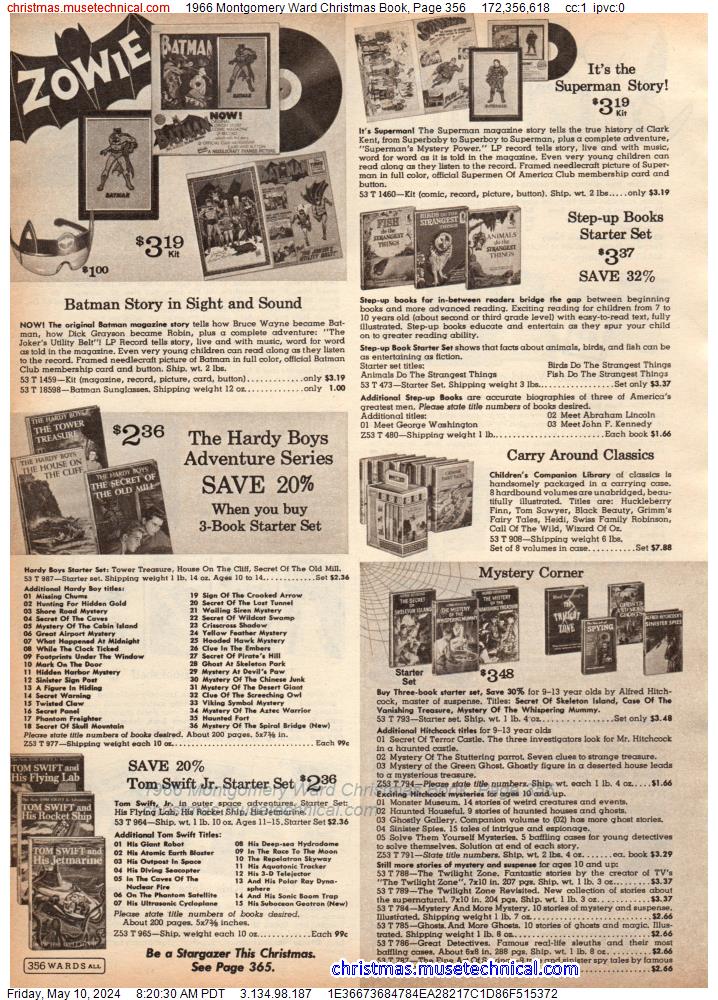 1966 Montgomery Ward Christmas Book, Page 356