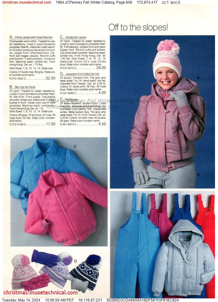 1984 JCPenney Fall Winter Catalog, Page 608