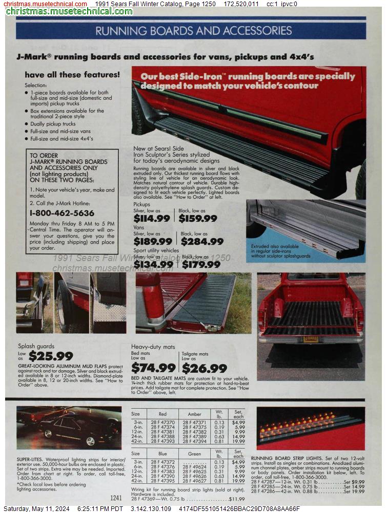 1991 Sears Fall Winter Catalog, Page 1250
