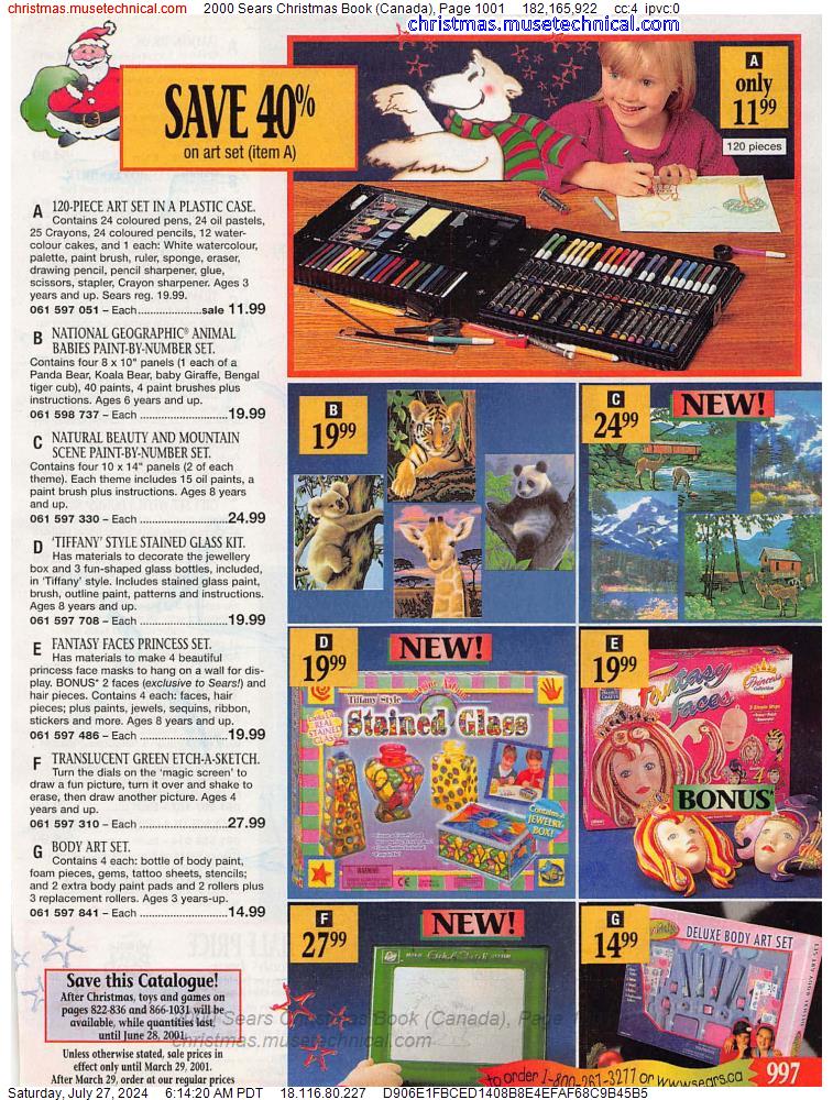 2000 Sears Christmas Book (Canada), Page 1001