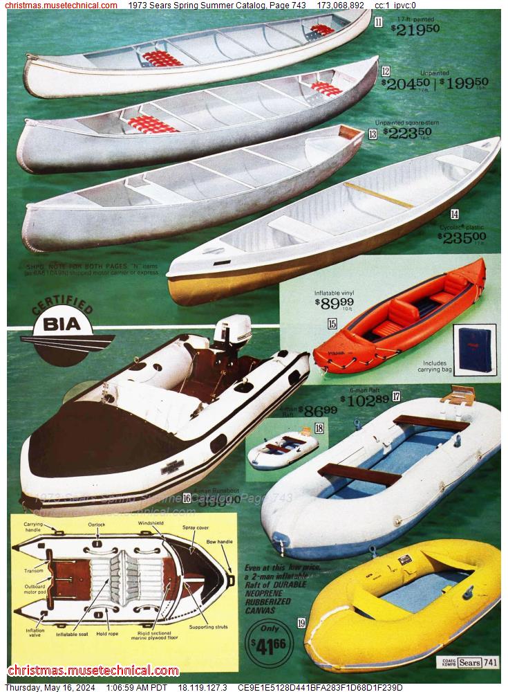1973 Sears Spring Summer Catalog, Page 743