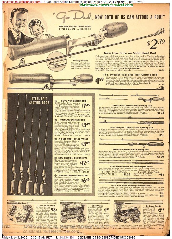 1939 Sears Spring Summer Catalog, Page 770