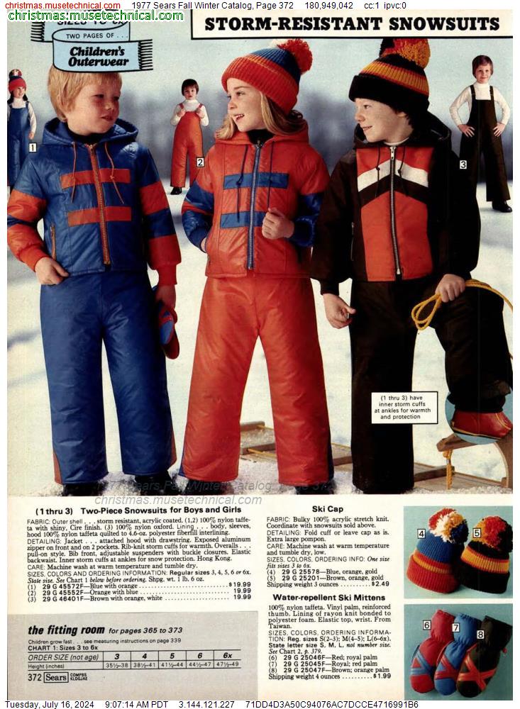 1977 Sears Fall Winter Catalog, Page 372