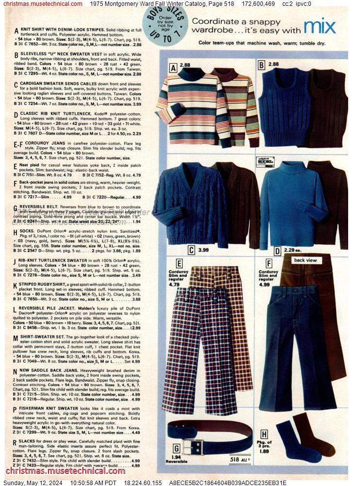 1975 Montgomery Ward Fall Winter Catalog, Page 518