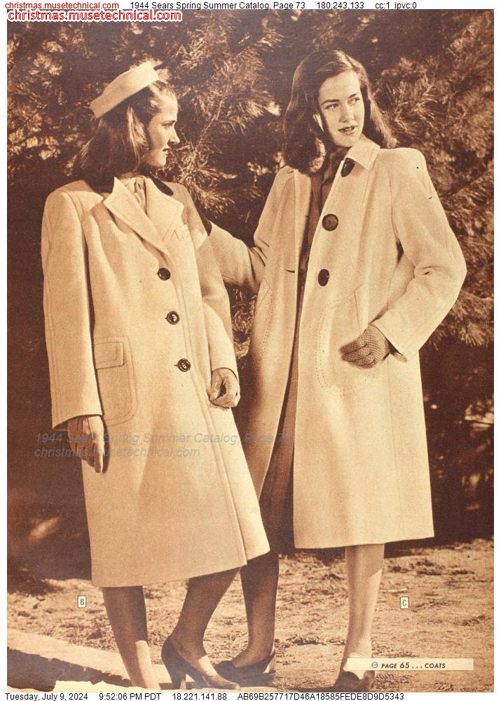 1944 Sears Spring Summer Catalog, Page 73