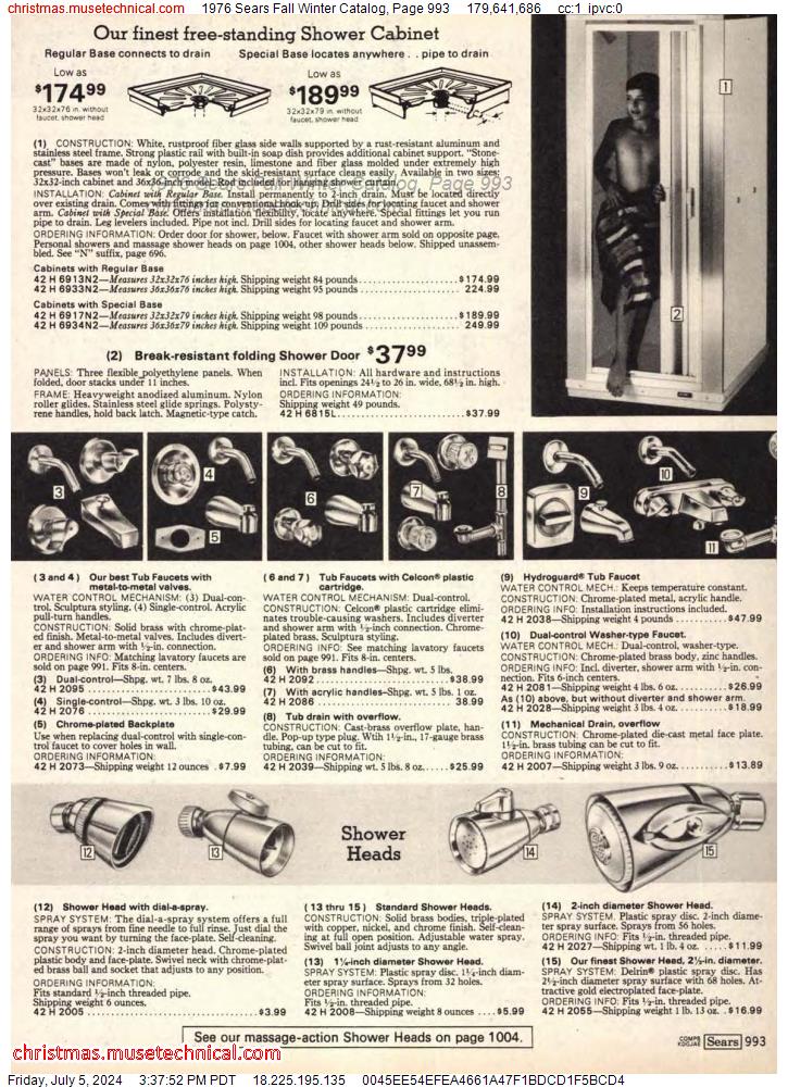 1976 Sears Fall Winter Catalog, Page 993