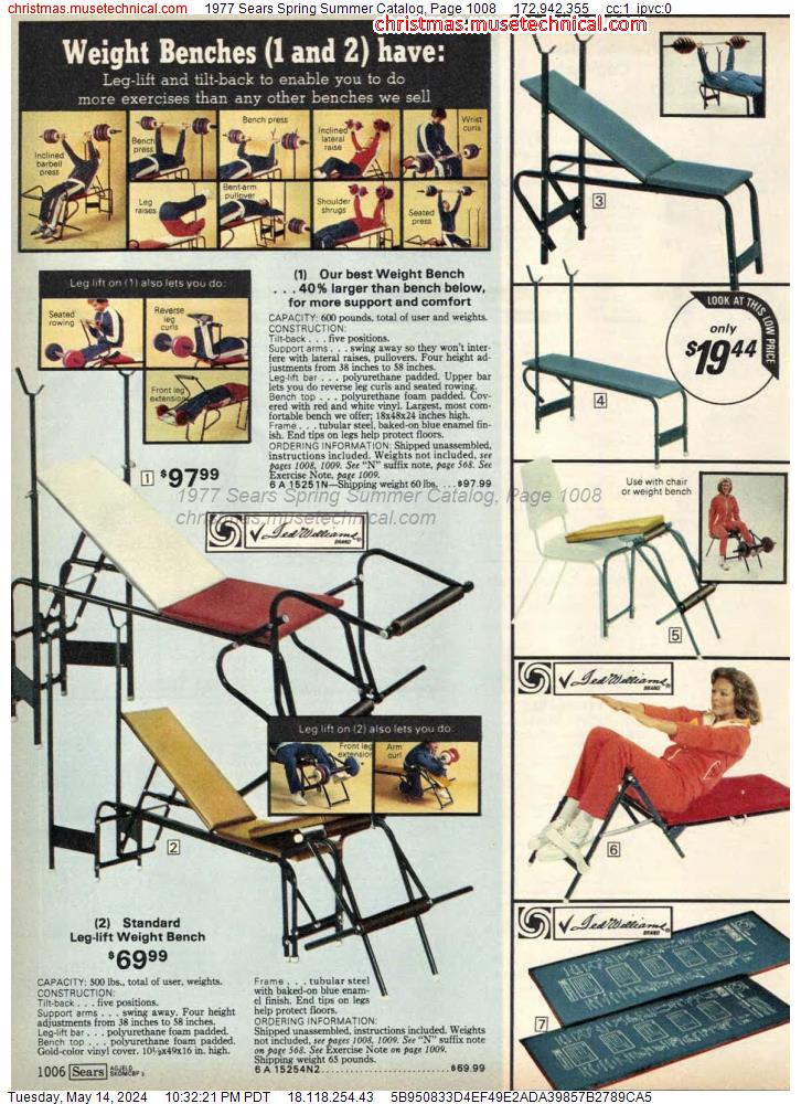 1977 Sears Spring Summer Catalog, Page 1008