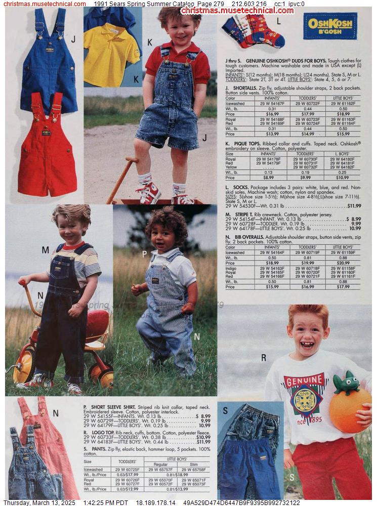 1991 Sears Spring Summer Catalog, Page 279