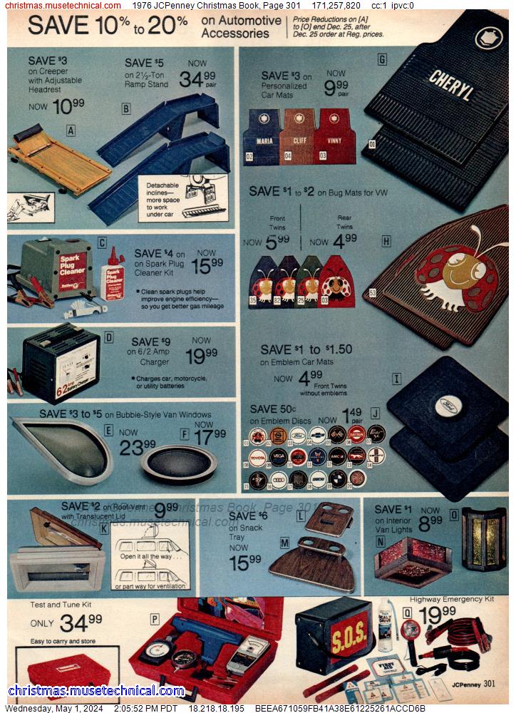 1976 JCPenney Christmas Book, Page 301
