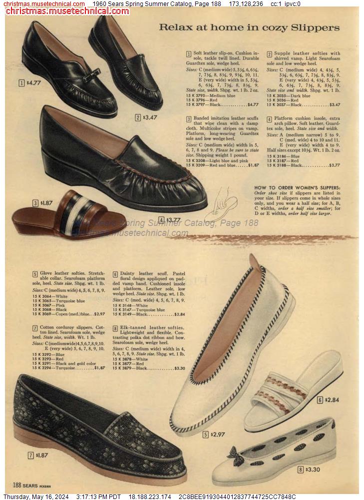 1960 Sears Spring Summer Catalog, Page 188
