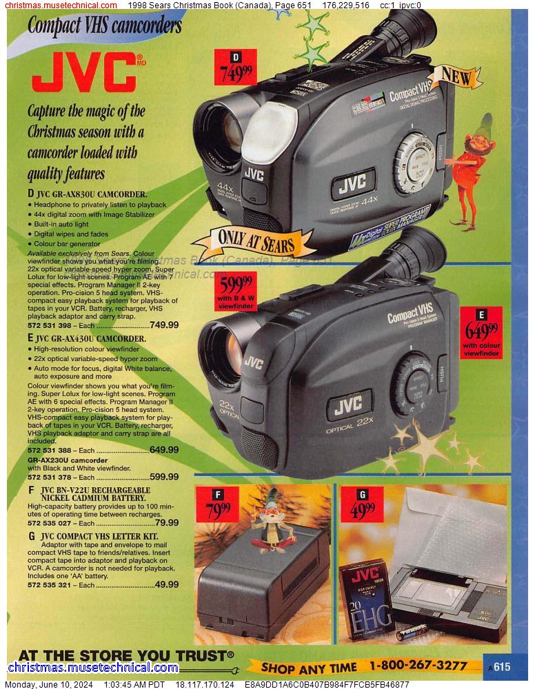 1998 Sears Christmas Book (Canada), Page 651