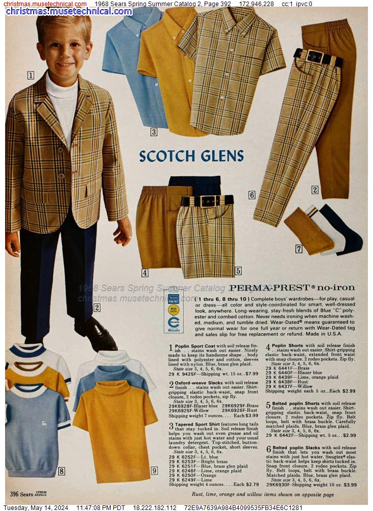 1968 Sears Spring Summer Catalog 2, Page 392