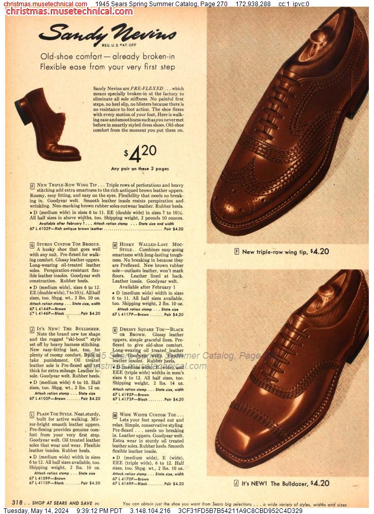 1945 Sears Spring Summer Catalog, Page 270