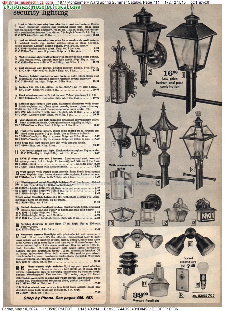 1977 Montgomery Ward Spring Summer Catalog, Page 711