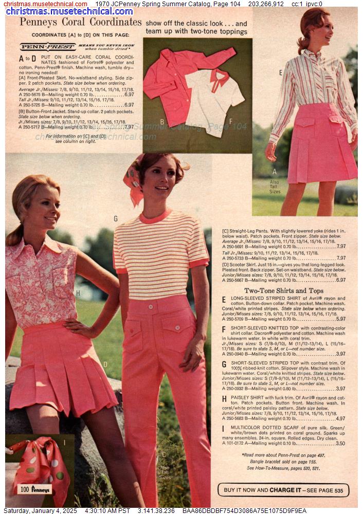 1970 JCPenney Spring Summer Catalog, Page 104