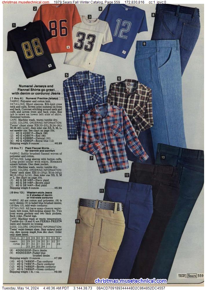 1979 Sears Fall Winter Catalog, Page 559