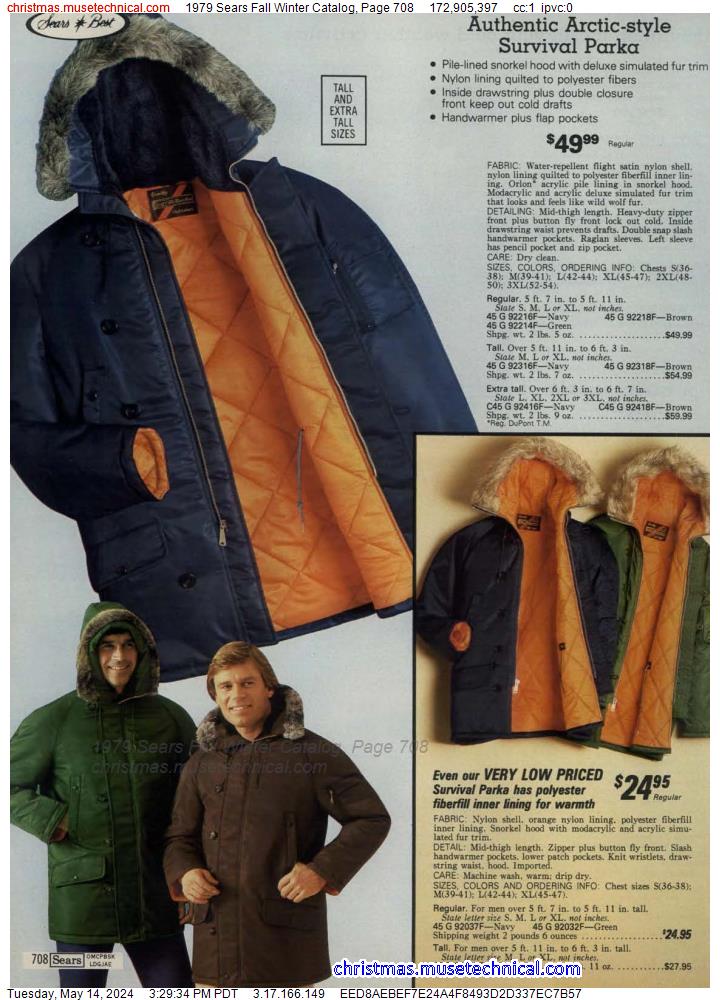 1979 Sears Fall Winter Catalog, Page 708
