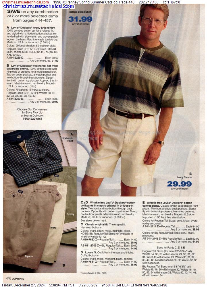 1996 JCPenney Spring Summer Catalog, Page 446