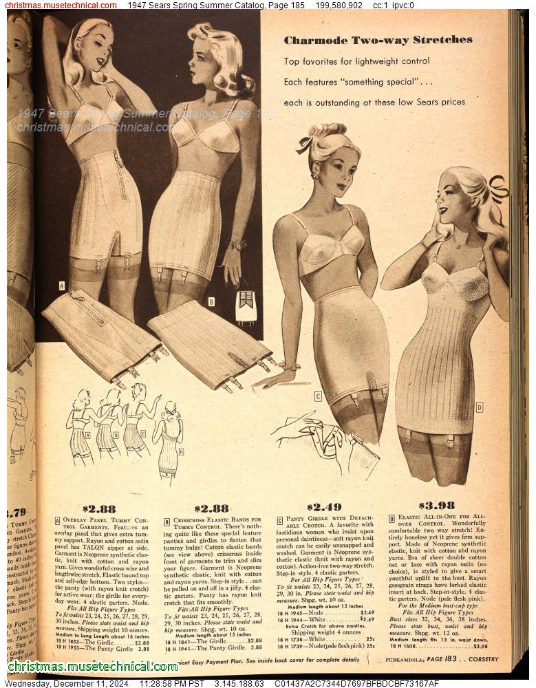 1947 Sears Spring Summer Catalog, Page 185