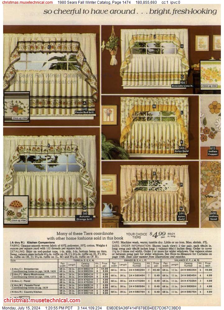 1980 Sears Fall Winter Catalog, Page 1474