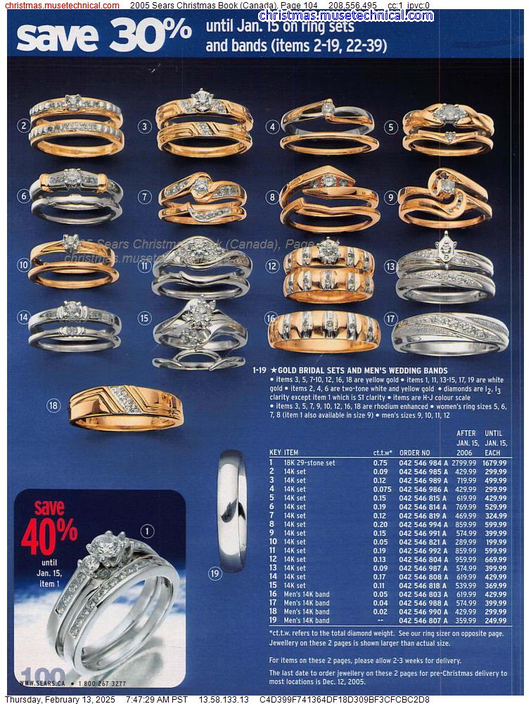 2005 Sears Christmas Book (Canada), Page 104