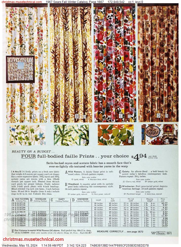 1967 Sears Fall Winter Catalog, Page 1667