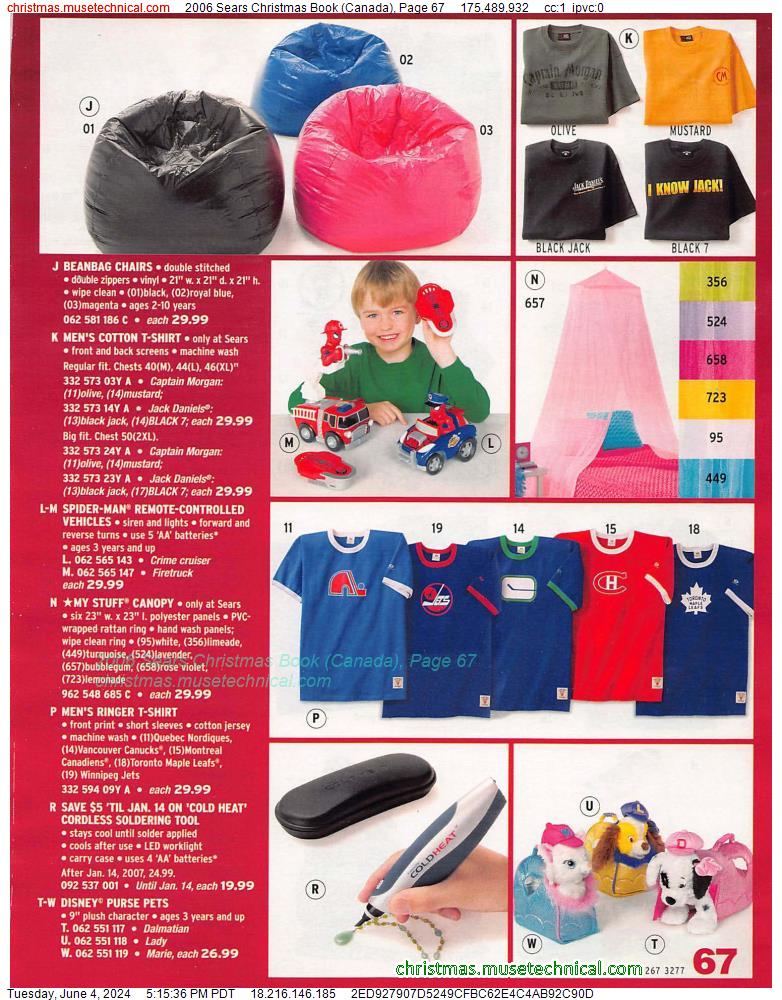2006 Sears Christmas Book (Canada), Page 67