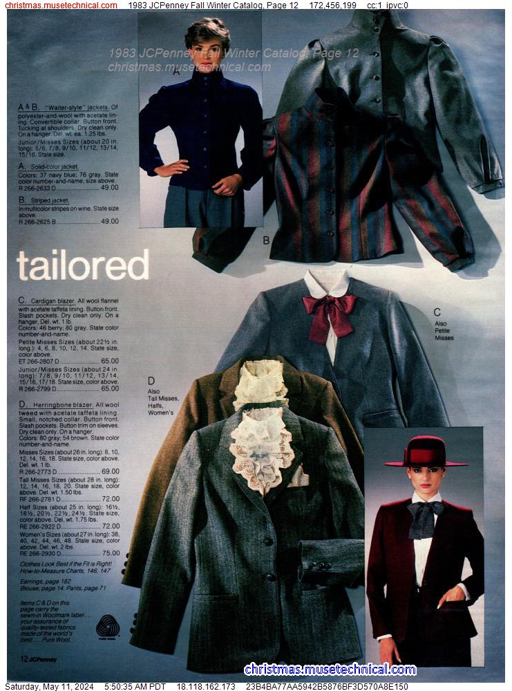 1983 JCPenney Fall Winter Catalog, Page 12