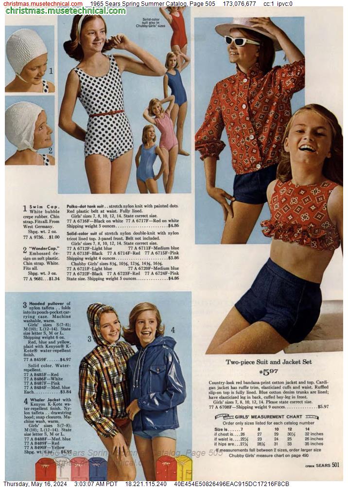 1965 Sears Spring Summer Catalog, Page 505