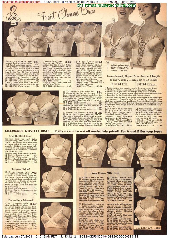 1952 Sears Fall Winter Catalog, Page 376