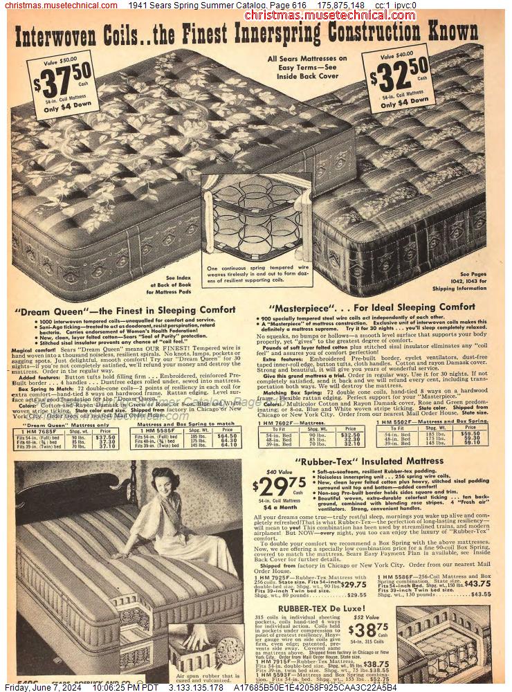 1941 Sears Spring Summer Catalog, Page 616