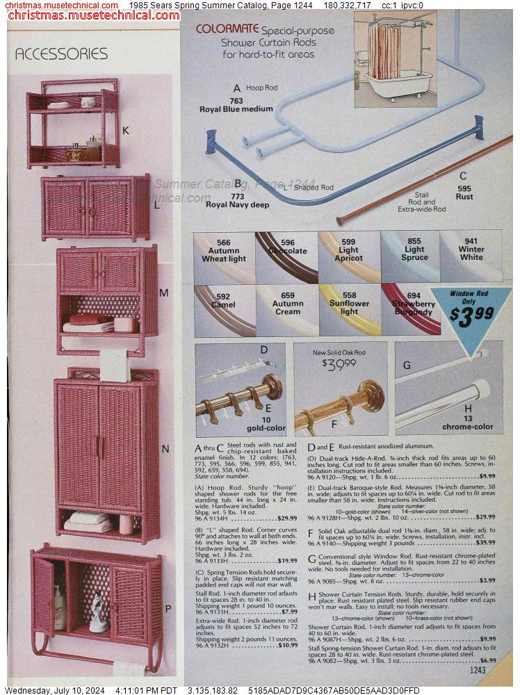 1985 Sears Spring Summer Catalog, Page 1244